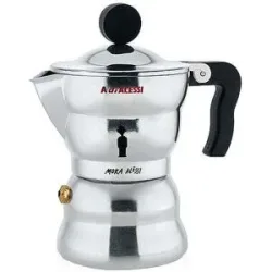 Espressomaschine Moka-Alessi  - Aluminium / 3 Tassen silber