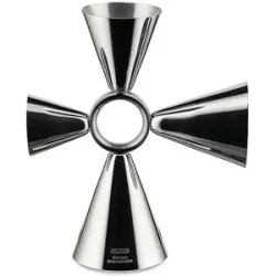 Alessi Bar Messbecher Quadri Combo Jigger Edelstahl silber baby