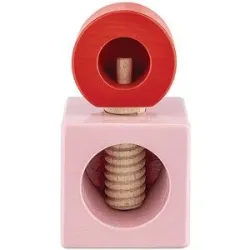 Alessi Nussknacker TWERGI Buchenholz Rosa/Rot rosa