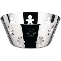 Alessi Obstschale GIRODONTO 20cm Edelstahl  silber