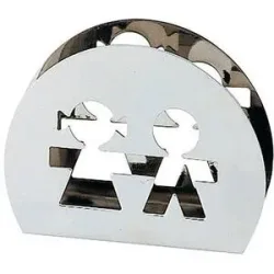 Alessi Serviettenhalter GIROTONDO Edelstahl silber
