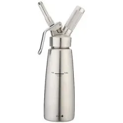 EVA Sahne - Siphon Gerät 0,5l Edelstahl  silber