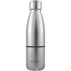 FLSK Isolierflasche - Trinkflasche mit Becher 0,7l  Stainless silber