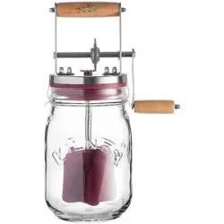 KILNER Butterfass mit Kurbel 1l Glas/Edelstahl baby