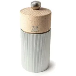 PEUGEOT Manuelle Salzmühle Line 12cm Alu/Buche beige