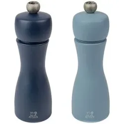 PEUGEOT Pfeffer- und Salzmühle Set TAHITI LUFT 2-tlg. 15cm Buche / Hell- und Dunkelblau blau