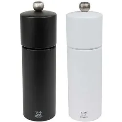 PEUGEOT Salz/Pfeffermühle 2tlg COSY 18cm Schwarz/Weiss schwarz