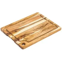 TEAKHAUS Schneidebett 46x36cm MARINE Teakholz braun