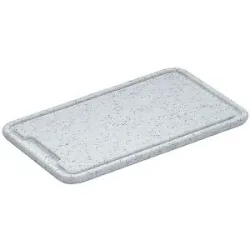 ZASSENHAUS Tranchierbrett Kunststoff  Profi 36x23cm grau baby
