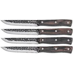 ZASSENHAUS Steakmesser Set 4tlg. HUNTER Pakkaholz  braun baby
