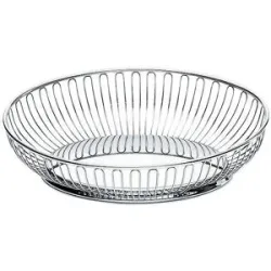 Alessi Drahtkorb oval 28cm silber