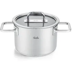 FISSLER Kochtopf mit Glasdeckel VISEO PRO 16cm/1,9l Edelstahl silber