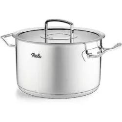 FISSLER Kochtopf mit Deckel ORIGINAL PROFI COLLECTION 24cm/6,3l Edelstahl/Matt silber