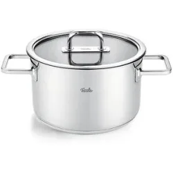 FISSLER Kochtopf mit Glasdeckel VISEO PRO 20cm/3,6l Edelstahl silber