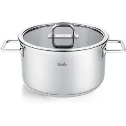 FISSLER Kochtopf mit Glasdeckel VISEO PRO 24cm/5,7cm Edelstahl silber