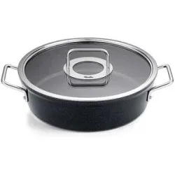 FISSLER Kochtopf mit Glasdeckel ADAMANT 28cm/4,3l Antihaft/Schwarz schwarz