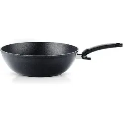 FISSLER Wok-Pfanne 30cm/5,2l ADAMANT Antihaft/Schwarz schwarz