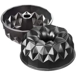 Kaiser Guglhupfform geometrisch 25cm  Antihaft schwarz
