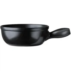 SPRING Käsefondue-Caquelon ECO 24cm/2L Schwarz schwarz