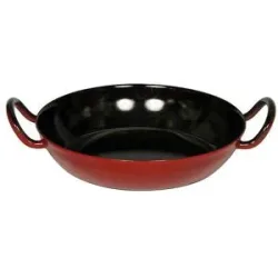 RIESS Emaille Schlemmerpfanne Classic - Color 20cm  dunkelrot