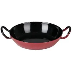 RIESS Schlemmerpfanne 24cm Color Rot dunkelrot