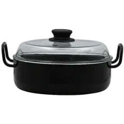 RIESS Emaille Omas Schmorpfanne 28cm Schwarz schwarz baby
