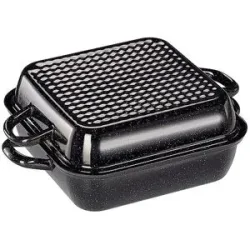 RIESS Bratpfanne mit Deckel 26x26cm Schwarz schwarz