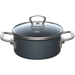 RIESS Kochtopf 16cm /1l NOUVELLE PUR Dark Grey grau