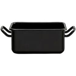 RIESS Mini Back- und Servierform 15x11x7cm/0,7l Schwarzemaille schwarz baby