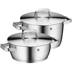 WMF Kochtopf Set 2-teilig ICONIC Cromargan silber