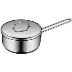 WMF Mini Stielkasserolle mit Deckel 16cm Cromargan silber