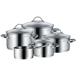 WMF Kochtopf Set 5-tlg. PROVENCE PLUS Induktion Cromargan silber