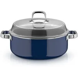WMF Schmortopf 28cm FUSIONTEC MINERAL PRO Tim Raue Dunkelblau  dunkelblau baby