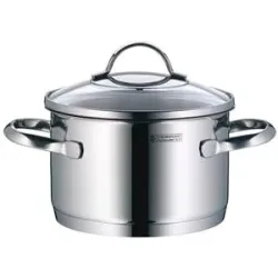 WMF Kochtopf Provence Plus Bratentopf mit Deckel 16cm/1,9l silber baby