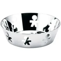 Alessi Obstschale Girodonto 18cm  silber
