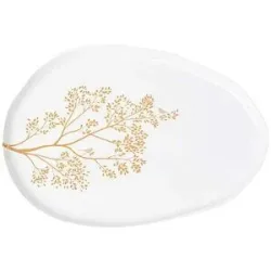RAEDER Schale GOLDZWEIG 28,5x20cm Weiss weiss