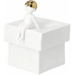 RAEDER Dose JUNGE  9,5x8x12cm weiss baby