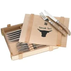 WMF Ranch Steakbesteck-Set 12tlg silber baby