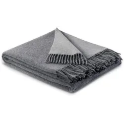 FYNCH-HATTON Wolldecke - Plaid KIBO 130x170cm Grey Silver   grau baby
