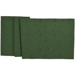 SANDER Weihnachts Tischläufer 50x140cm  NOVA LOFT JACQUARD Fir dunkelgrün