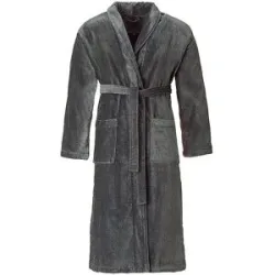 Vossen Unisex Bademantel FEELING-L Flanell grau   M baby