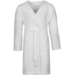Vossen Unisex Bademantel TEXAS Weiss weiss   S Damen