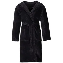 Vossen Unisex Bademantel TEXAS Schwarz schwarz   S Damen