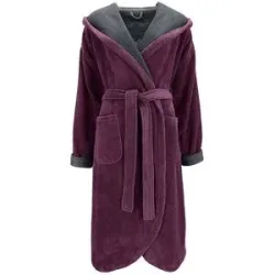 Vossen Damen Bademantel CARMEN Elderberry/Graphit  beere   L Damen