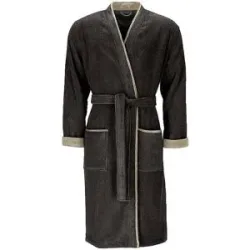 Vossen Herren Bademantel L AMADEUS Espresso braun   XL Herren