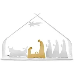 Alessi Weihnachtskrippe Bark Crib weiss