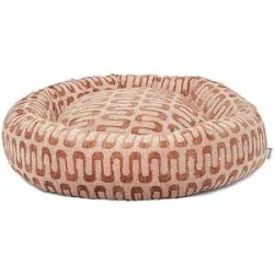 DOGGUO Hundebett ROUND RETRO-WAVE braun   S Damen