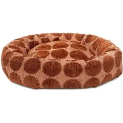 DOGGUO Hundebett ROUND DOT braun   M Damen