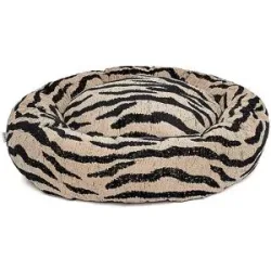 DOGGUO Hundebett ROUND ZEBRA schwarz   M Damen
