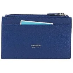 FABRIANO Kartenetui mit Reißverschluss Blue blau